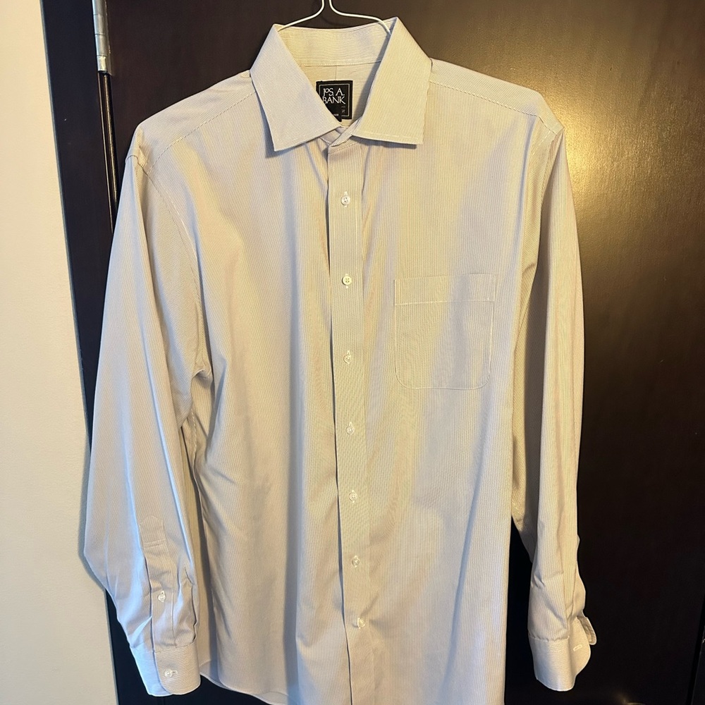 Grey Joseph A Banks Men’s Dress Shirt 16.5x35